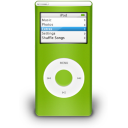 iPod Nano Green On Icon 128x128 png